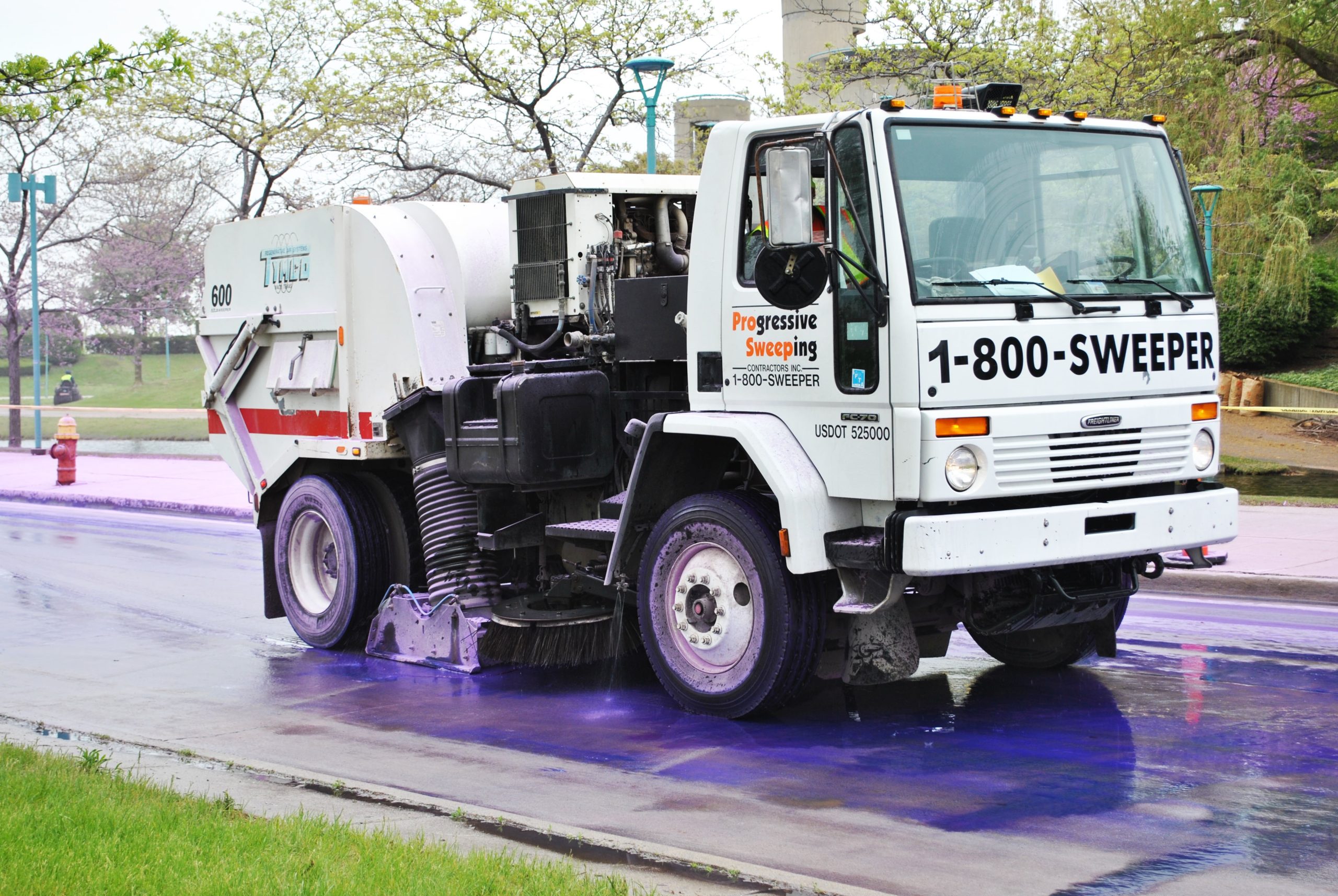 PS Parking lot truck image 2 Clean Parking Lot after Parking Lot Sweeping
