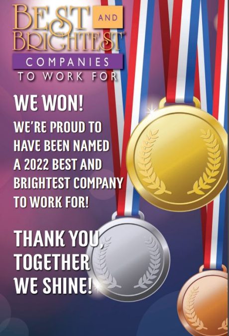 Progressive Sweeping is honored to be the recipient, for back-to-back years, of the The Best and Brightest Companies to Work For® Top 101 In The Nation award 2022!