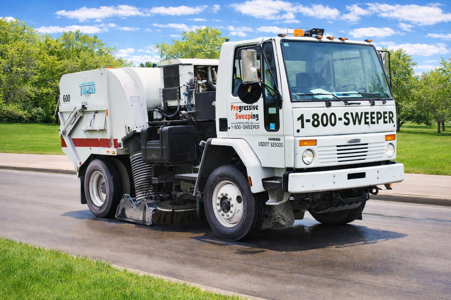 Clean Parking Lot after Parking Lot Sweeping