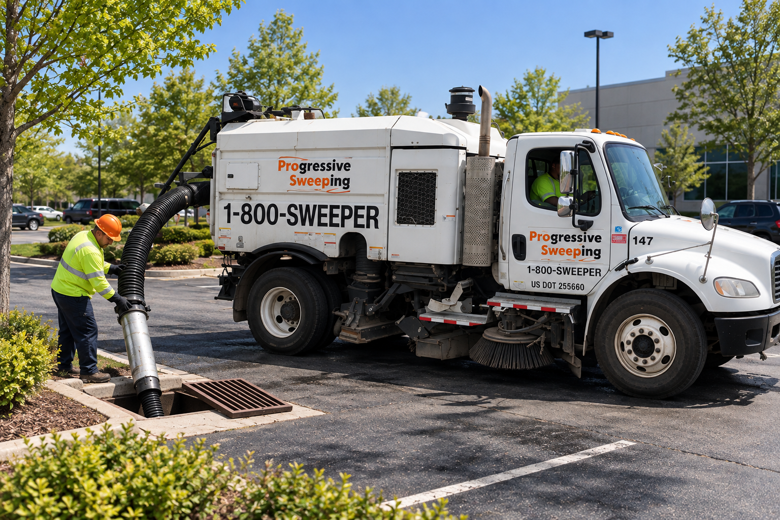 ProSweep vacuum equipment used for professional catch basin cleaning